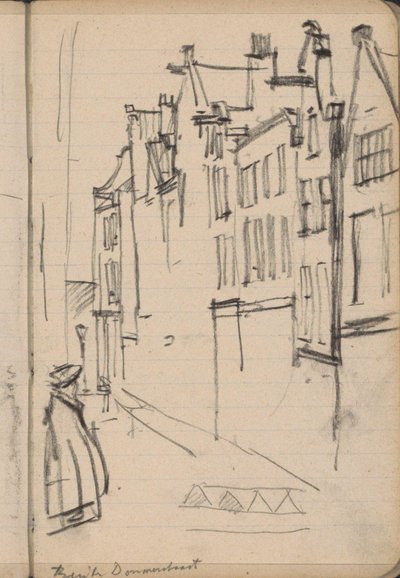 Widok na Buiten Dommersstraat w Amsterdamie autorstwa George Hendrik Breitner