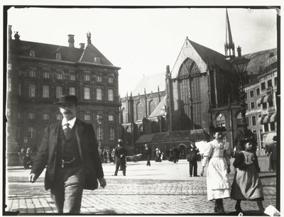 Widok na plac Dam w Amsterdamie autorstwa George Hendrik Breitner