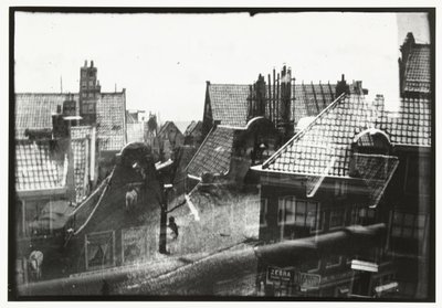 Widok na dachy w Amsterdamie autorstwa George Hendrik Breitner