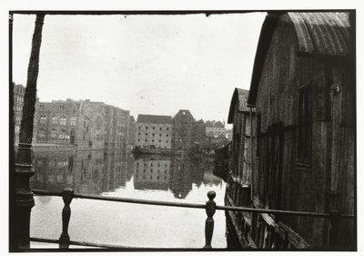 Widok z mostu na Prinseneiland w Amsterdamie autorstwa George Hendrik Breitner