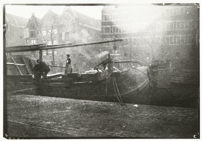 Magazyny rządowe na Brouwersgracht w Amsterdamie autorstwa George Hendrik Breitner