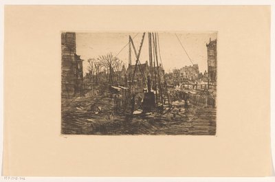 Prace palowe na Raadhuisstraat w Amsterdamie autorstwa George Hendrik Breitner