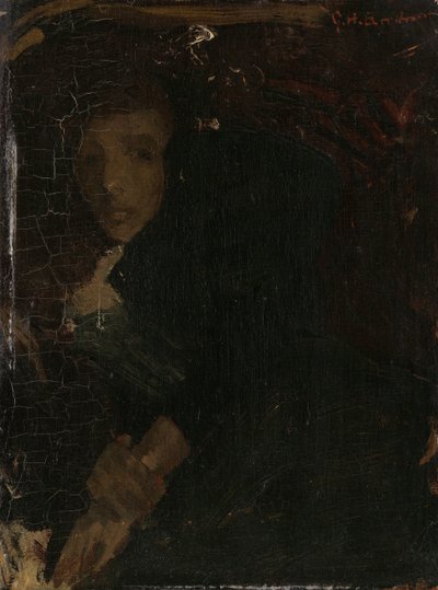 MCJ (Marie) Jordan (1866-1948), żona artysty autorstwa George Hendrik Breitner