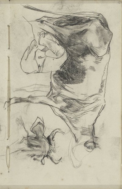 Rolnik dojny i głowa krowy autorstwa George Hendrik Breitner