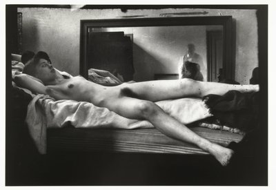 Portret nagiej kobiety z Breitnerem fotografującym w lustrze autorstwa George Hendrik Breitner