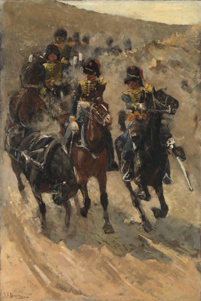 Żółte Jeźdźcy Artyleria konna autorstwa George Hendrik Breitner