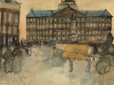 Ratusz w Amsterdamie autorstwa George Hendrik Breitner