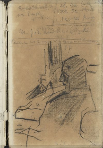 Dwóch siedzących mężczyzn autorstwa George Hendrik Breitner