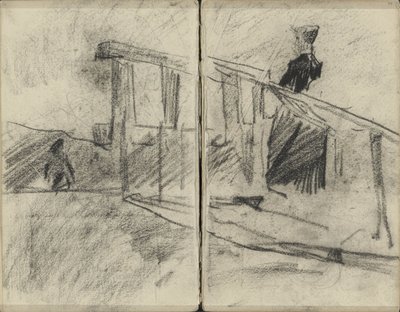 Kobieta, prawdopodobnie na moście autorstwa George Hendrik Breitner