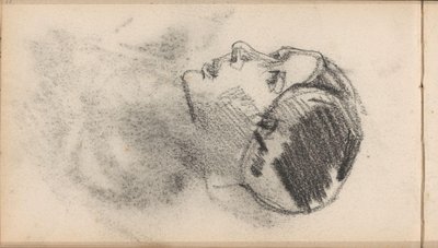 Głowa kobiety w czepku z ozdobami przy uszach autorstwa George Hendrik Breitner