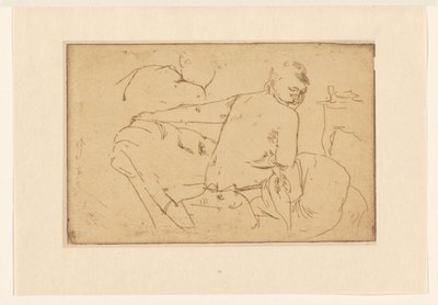 Siedząca kobieta półnaga autorstwa George Hendrik Breitner