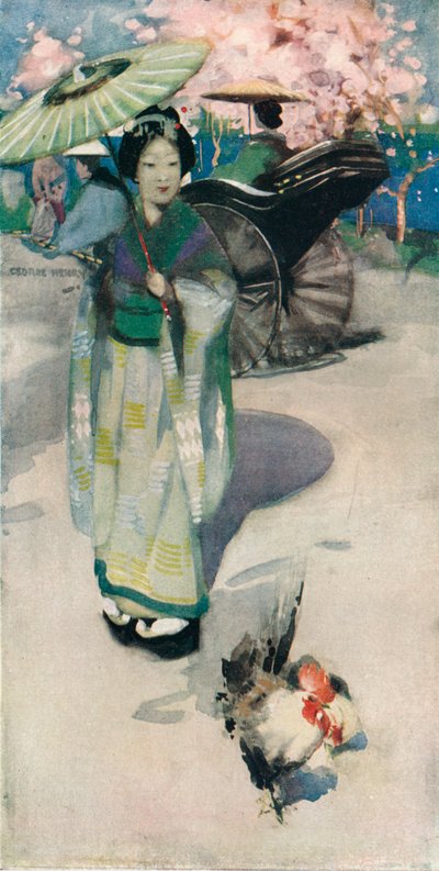 Promenada, Tokio, ok. 1894 r. autorstwa George Henry