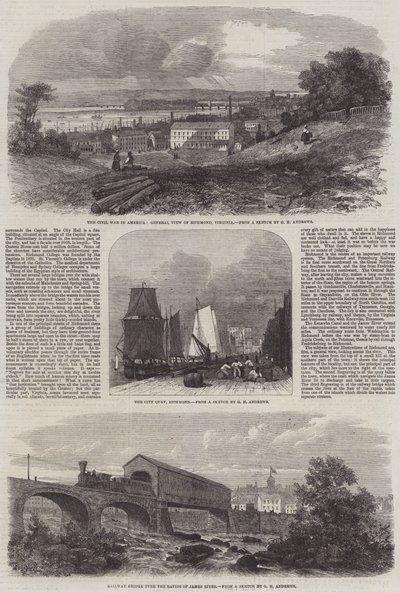 Wojna secesyjna w Ameryce autorstwa George Henry Andrews