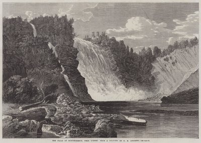 Wodospady Montmorency, niedaleko Quebecu autorstwa George Henry Andrews