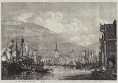 Port, Bergen, Norwegia autorstwa George Henry Andrews