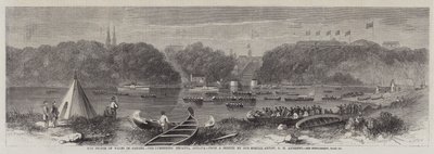 Książę Walii w Kanadzie, Lumberers Regatta, Ottawa autorstwa George Henry Andrews