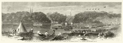 Książę Walii w Kanadzie, Lumberers Regatta, Ottawa autorstwa George Henry Andrews
