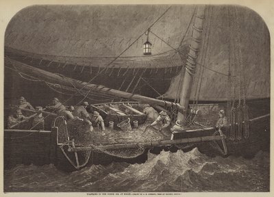 Włokowanie na Morzu Północnym nocą autorstwa George Henry Andrews