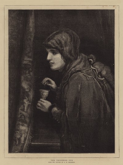 Zatruta filiżanka autorstwa George Henry Boughton