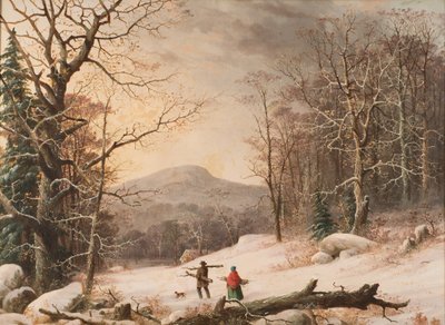 Zbieranie drewna, 1859 autorstwa George Henry Durrie