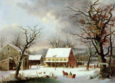 Siedem mil do Farmington, c.1853 autorstwa George Henry Durrie