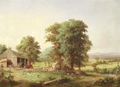 Letni krajobraz, 1862 autorstwa George Henry Durrie