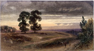 Ogólny widok Hampstead, Londyn, 1849 autorstwa George Henry Hine
