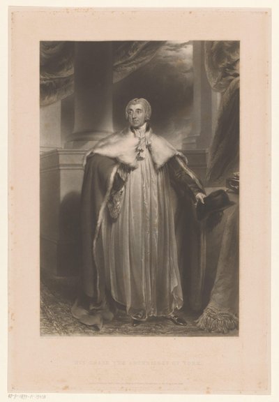Portret van Edwarda Venablesa-Vernona-Harcourta Jego Łaska Arcybiskup Yorku (tytuł na obiekcie) autorstwa George Henry Phillips