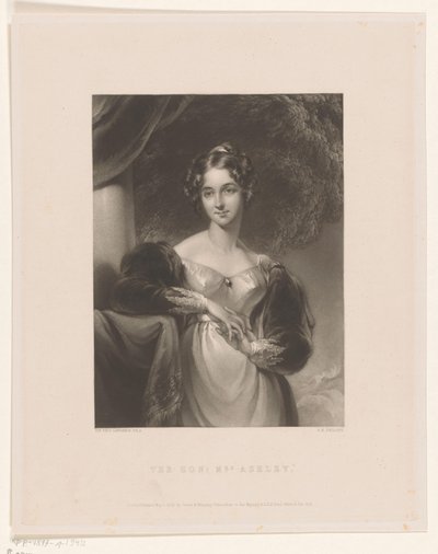 Portret van Maria Anne Ashley Hon. Pani Ashley (tytuł na obiekcie) autorstwa George Henry Phillips