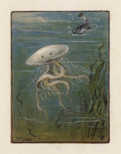 Meduza (kolorowa litografia) autorstwa George Henry Thompson