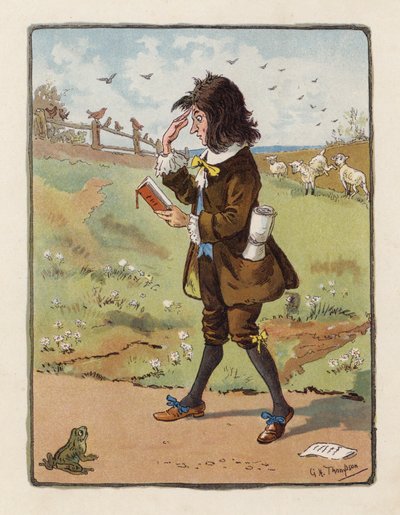 Poeta (kolorowa litografia) autorstwa George Henry Thompson