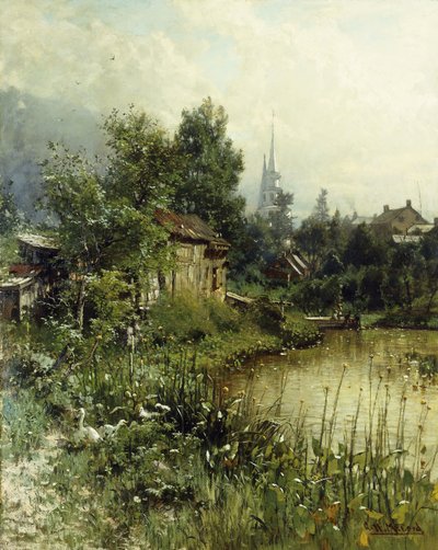 Spojrzenie na Morristown, New Jersey, autorstwa George Herbert McCord