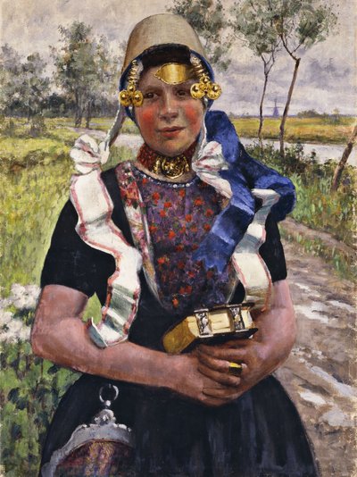 Dutch Finery, Marken Girl, autorstwa George Hitchcock