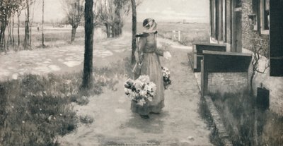 Dziewczyna z kwiatów w Holandii, 1887, 1912 autorstwa George Hitchcock