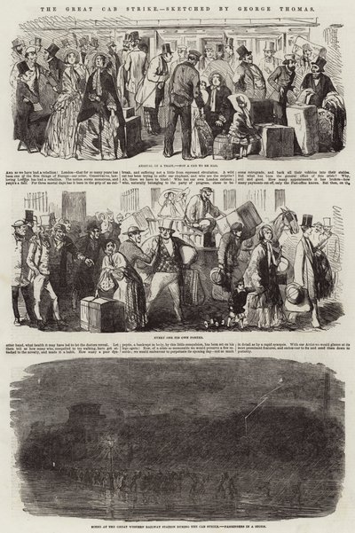 Wielkie uderzenie w taksówkę autorstwa George Housman Thomas
