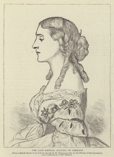 Późna Cesarzowa Augusta Niemiec autorstwa George Housman Thomas