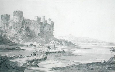 Zamek Conwy autorstwa George Howland Beaumont