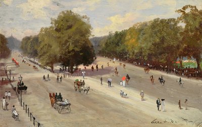 Rotten Row, Hyde Park Corner autorstwa George Hyde Pownall
