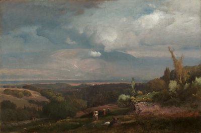 Zbliża się burza ze Wzgórz Albańskich autorstwa George Inness