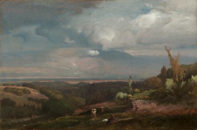 Zbliża się burza ze Wzgórz Albańskich, 1871. autorstwa George Inness