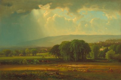 Scena żniw w dolinie Delaware, 1867. autorstwa George Inness