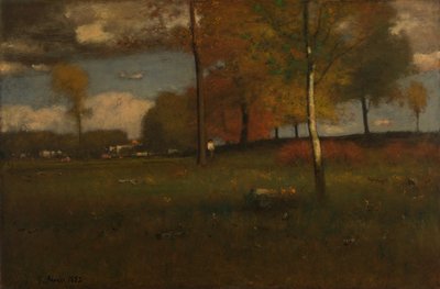W pobliżu wioski, październik autorstwa George Inness