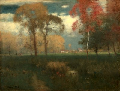 Słoneczny jesienny dzień autorstwa George Inness