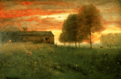 Zachód słońca, Montclair, 1892 autorstwa George Inness