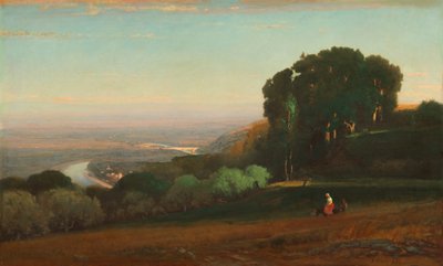 Widok Tybru koło Perugii, 1872-1874. autorstwa George Inness