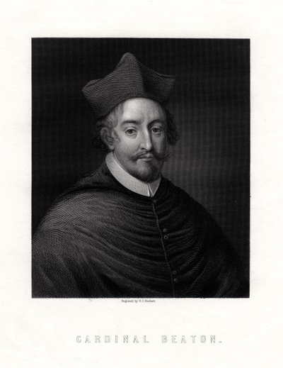 Kardynał David Beaton, c1494-1546, szkocki kardynał i arcybiskup St Andrews autorstwa George J. Stodart