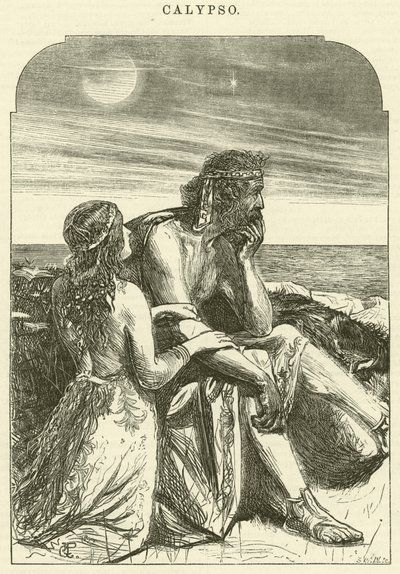 Calypso (grawerowanie) autorstwa George John Pinwell