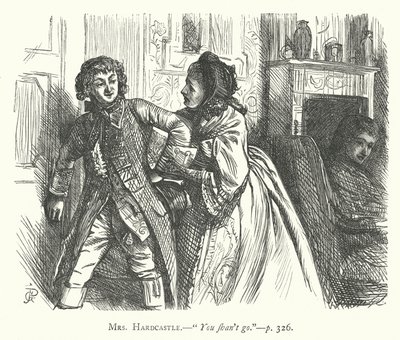 Ilustracja do She Stoops To Conquer (rycina) autorstwa George John Pinwell