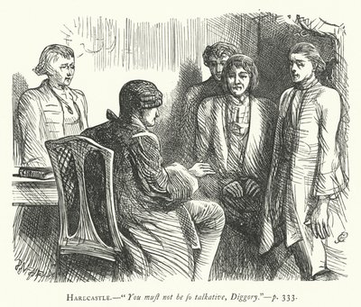 Ilustracja do She Stoops To Conquer (rycina) autorstwa George John Pinwell