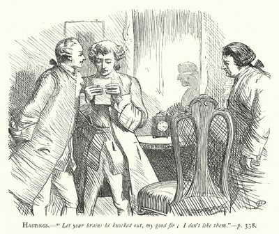 Ilustracja do She Stoops To Conquer (rycina) autorstwa George John Pinwell